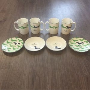 kate spade Dining - Kate Spade Dachshund Plates Set kate spade Dining - Kate Spade Dachshund Plates Set